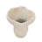 9.3X9x8.7" Sand And Cement Coral Planter With Textured Beige Finish