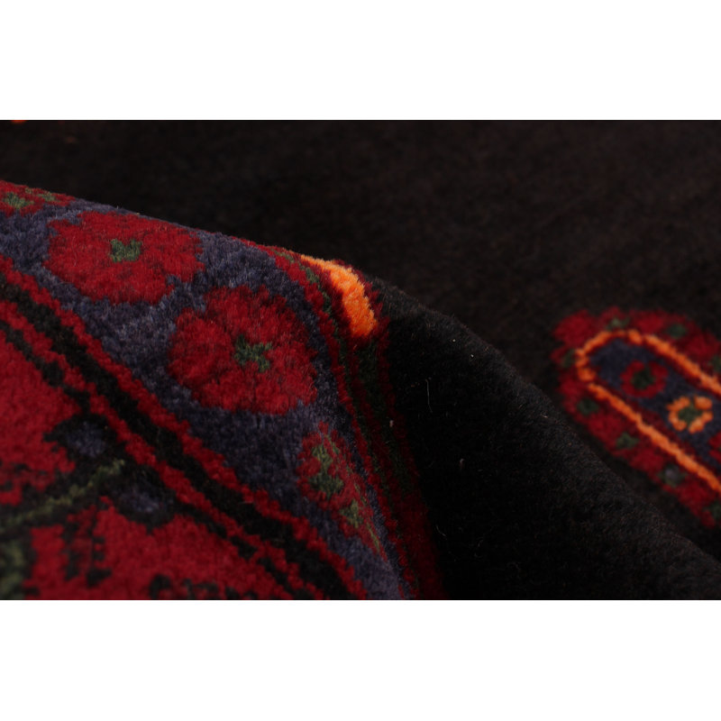 Tapis noir en laine 1990 5 pi x 12 pi 0 po Konya