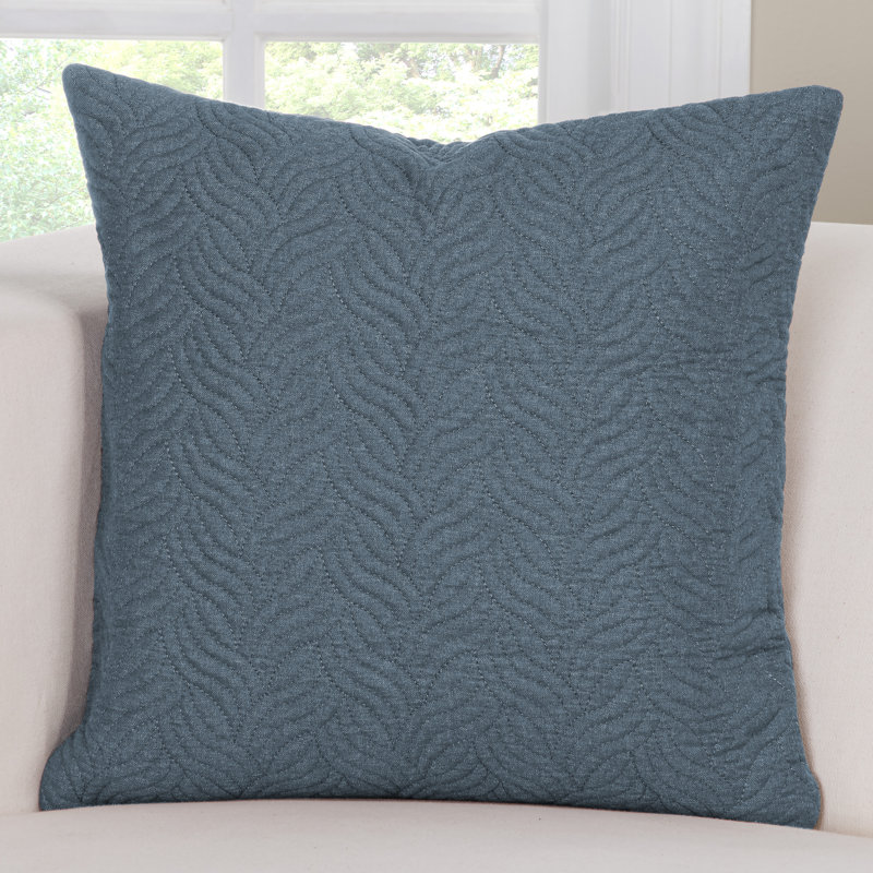 Saddleback Throw Pillow, 26" H x 26" W x 6" D, Blue