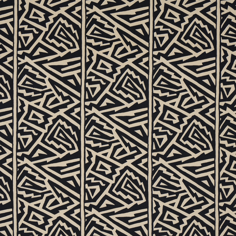 Tissu Schumacher x David Kaihoi, Noir