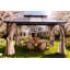 Auvent double en aluminium