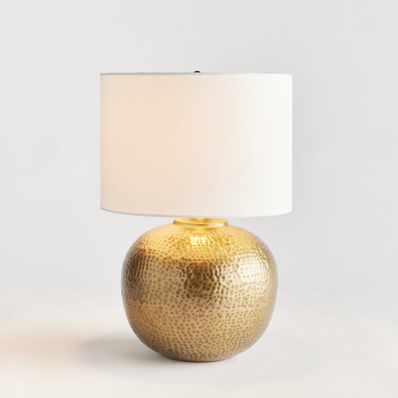 Mercury Table Lamp, 21.5" H x 14" W x 14" D
