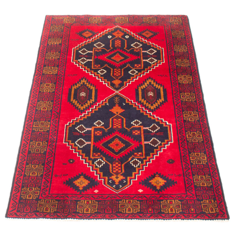 Teimani Red Rug 3'6" x 6'1"