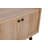 Modern Oak TV Stand with Wall-Mount Option, 59.1 x 24.4 x 15.7 inches | 100% Melamine Coated Particle Board, Thickness: 0.7 inches | Scandinavian Design, Multiple Shelves, Durable Plastic Legs, Elegant Home Décor