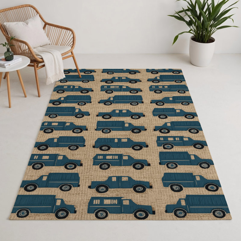 Tapis intérieur et extérieur brun Transport, Rectangle 9 pi x 12 pi