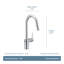 Robinet de cuisine à poignée simple Moen Align MotionSense Wave avec technologie Power Clean-53582684