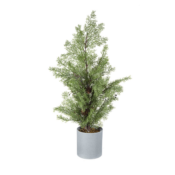 Millwood Pines 24'' Faux Pine Tree in Pot | Wayfair