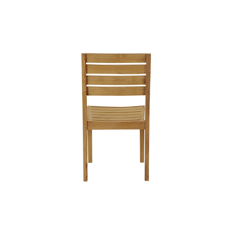 Venice Teak Outdoor Dining Stacking Chair (Set of 2)