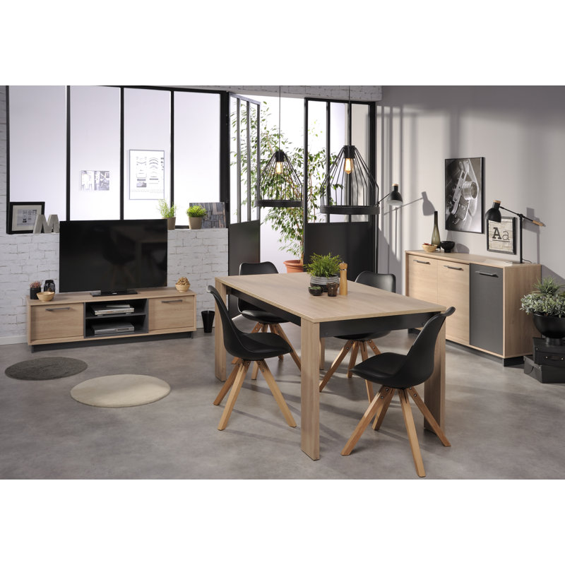 Chaise d’appoint verga, Noir