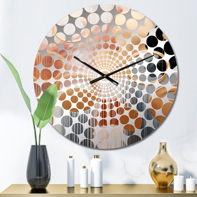 Horloge murale à motif abstrait