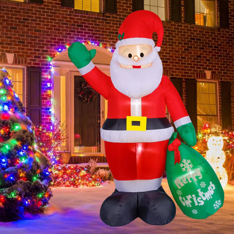 Père Noël gonflable géant 8 pi Lumiwind