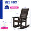 Chaise berçante d'extérieur en PEHD-1673266257