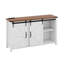 Buffet Farmhouse avec rangement, buffet avec tablettes et porte de grange coulissante-339461072