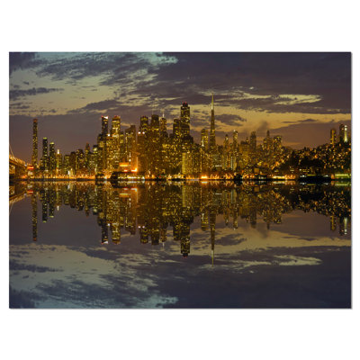 «San Francisco at Sunset Panorama Cityscape», reproduction de photo sur toile tendue