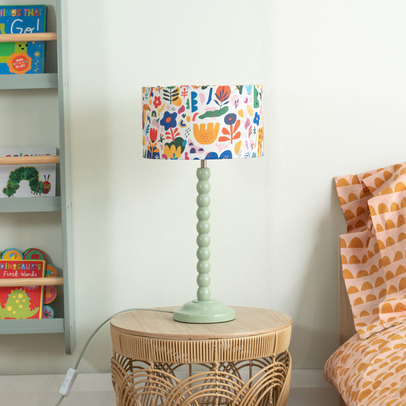 Linda Table Lamp, Green, No