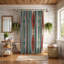 Rideau de douche Boho Stripes - Premium-1101519424