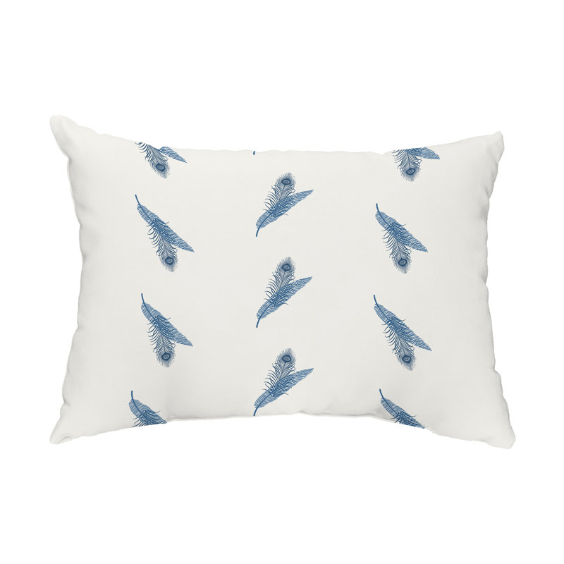  Housse et insert de coussin rectangulaire d'extérieur Feather, Bleu