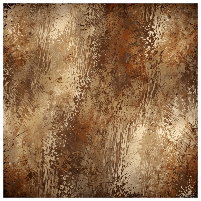 Housses de couette à texture grunge brune, Lit simple