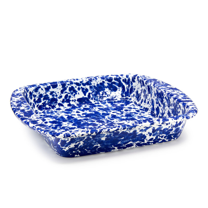 Black Swirl Brownie Pan, Cobalt Swirl