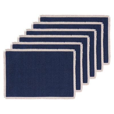 Fringed Placemat Set of 6