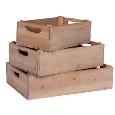 S / 3 RECT BOIS DÉTRAIT