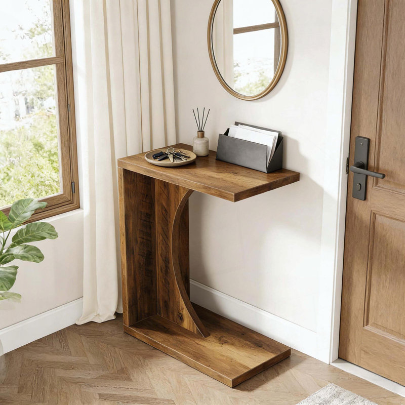 Table de bout, table de chevet en forme de C, table d'appoint pour l'intérieur