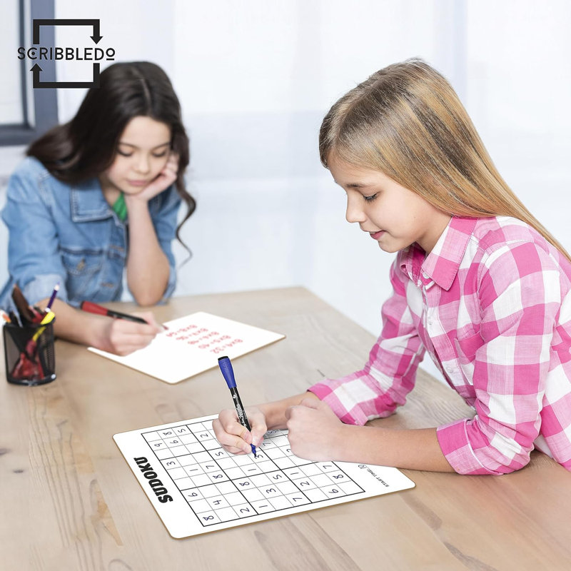 Sud-Ouest effaçable à sec pour enfants Scribbledo Sudoku pour enfants 9 po x 12 po