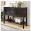 Console de rangement rétro avec quatre petits tiroirs et une tablette inférieure-1537612648