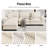 2-Piece Upholstered Living Room Set with Loveseat and Sofa - Oversized Corduroy Modular Couch-1562301644