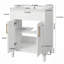 Meuble-lavabo 24 po avec lavabo intégré en céramique, meuble-lavabo à 2 portes et meuble-lavabo simple pour petite et moyenne salle de bain-126233971