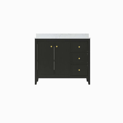42" Bathroom Vanity Cabinet,Bathroom Wall-Mount Cabinet With Single Basin Sink