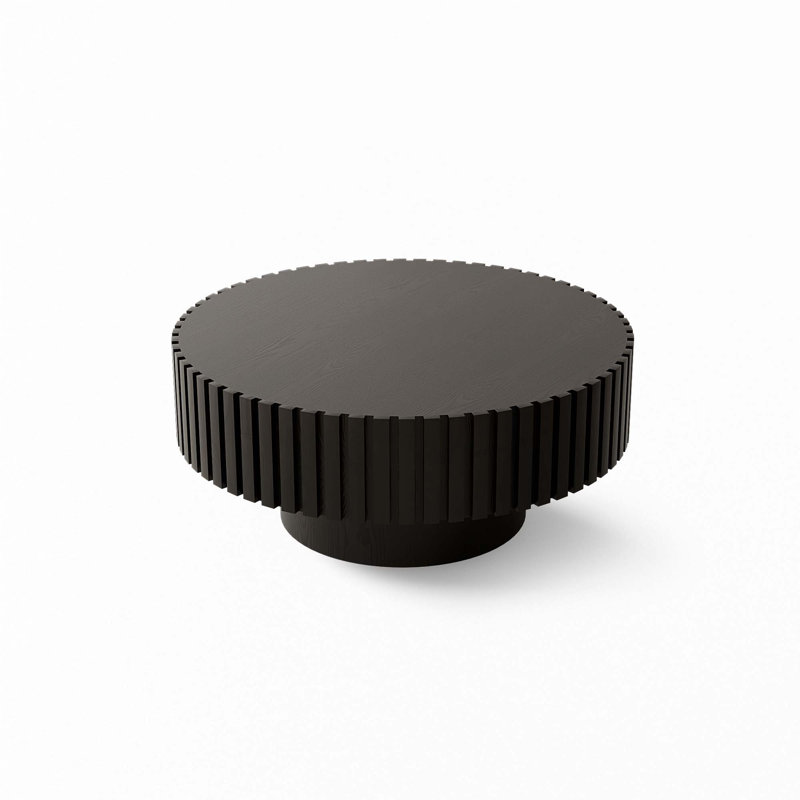 Round Coffee Table, Black