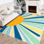Mignon tapis lavable à la machine Sunburst-206925122