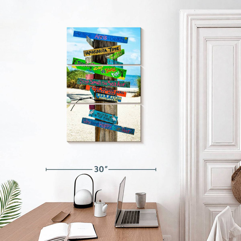 Tergel Beach Signs, 32" H x 20" W