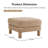 Lucas Cozy Ottoman  Polyester-914369150