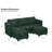 Vevey Small Corduroy U-Shaped Storage Modular Sofa 83.4" W x 83.5"-990692043