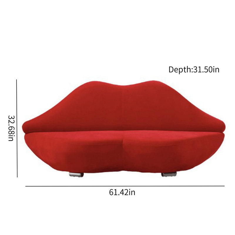 Kamerin 61.42'' Upholstered Loveseat
