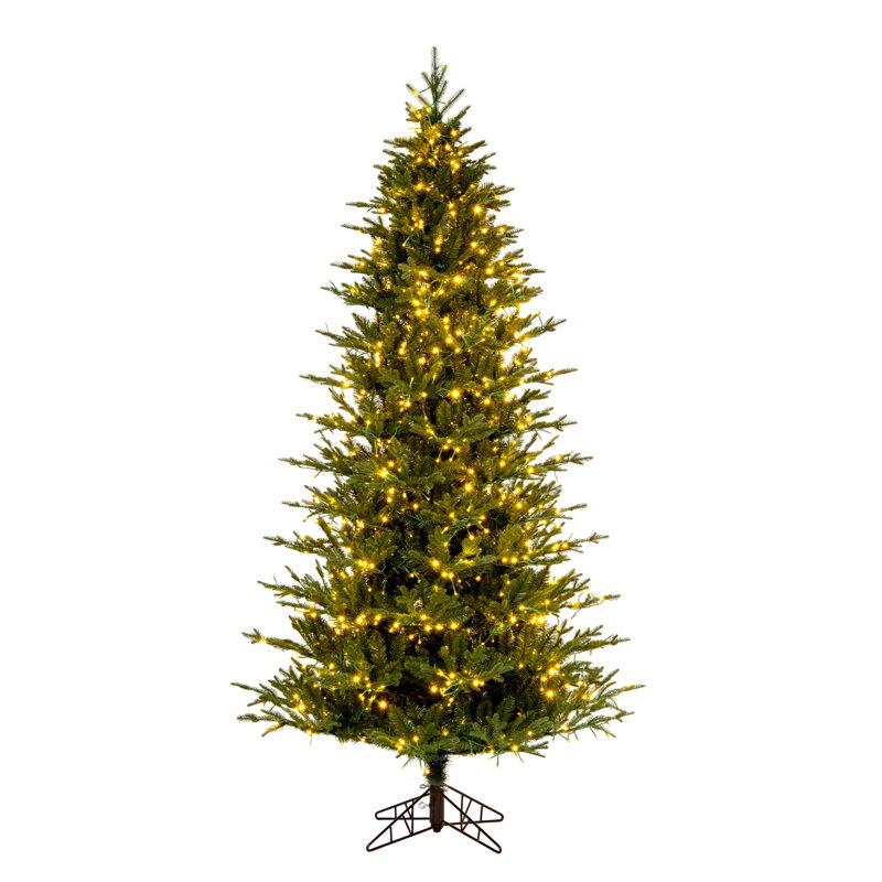 7.5' H Lighted Artificial Fir Christmas Tree
