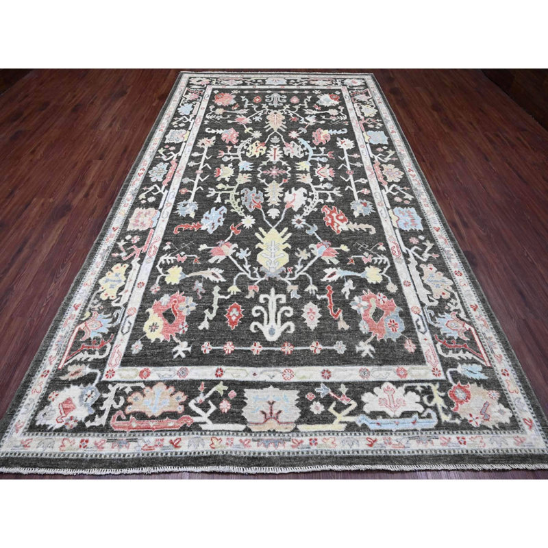 Tapis de couloir 100% laine noué à la main 7 pi x 12 pi 3 po B89E1D2A843B4B6AA64271C0301FB3CA