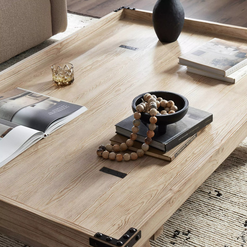 Aonan Coffee Table, Natural Pine
