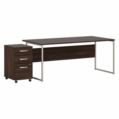 Desk And 3 Drawer Mobile Pedestal