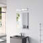 Éclairage pour meuble-lavabo à DEL 4 lumières à intensité variable, barre de salle de bain chromée pour salle de bain, miroir de meuble-lavabo et salon-107041945-107041944