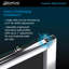 Porte de douche coulissante transparente 48 "x 74,75" Infinity-Z-25641495-25641490