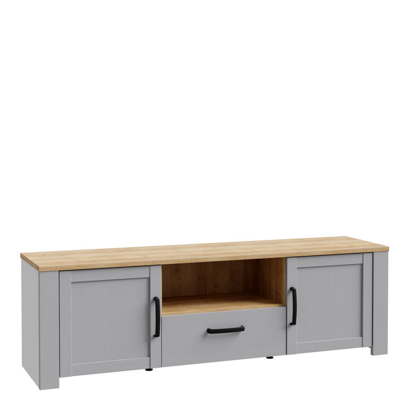 Virgouda Unfinished TV Stand for TVs up to 28", Grey