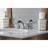 Kingston Brass Victorian Two-Handle 3-Hole Deck Mount Mini-Widespread Bathroom Faucet with Brass Pop-Up-53904910