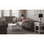 Causeuse convertible rembourrée avec rangement en polyester