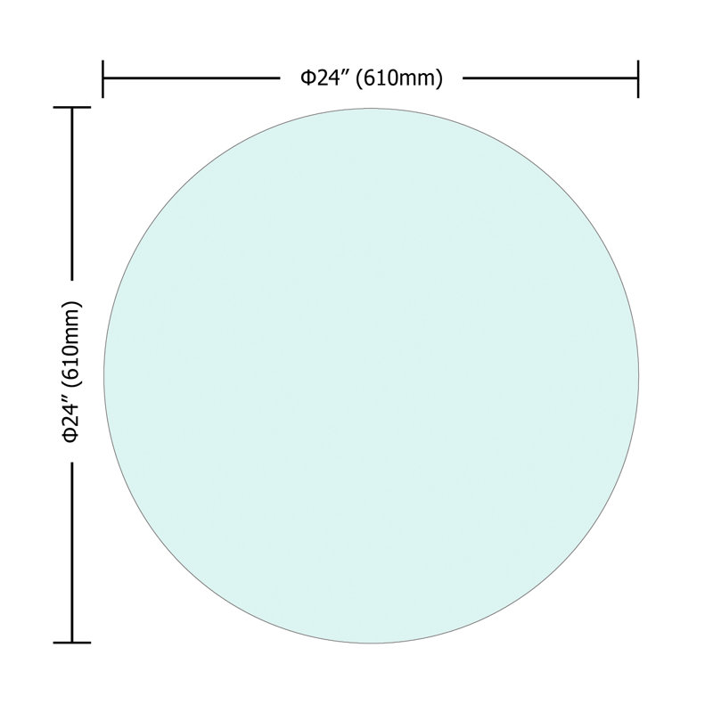 24'' L Round Breakroom Table
