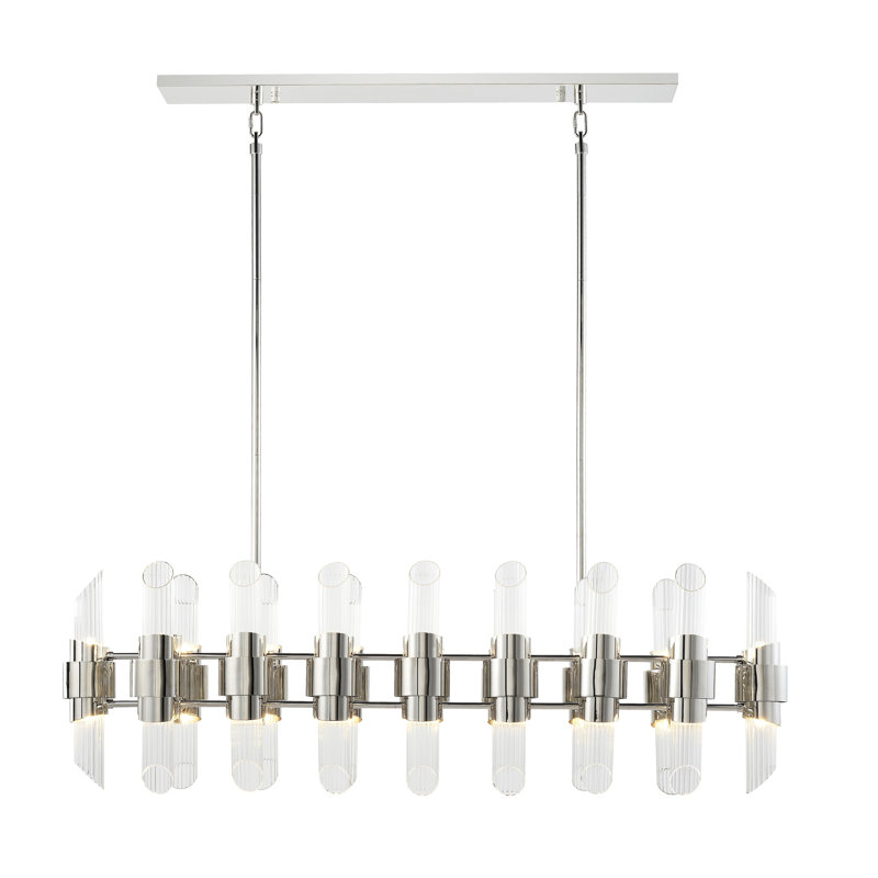 Lustre 32 lumières pilier, Chrome