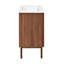 Meuble-lavabo autoportant de 24 po en chêne brun avec plateau central à 3 trous Classe-100841228-100841230