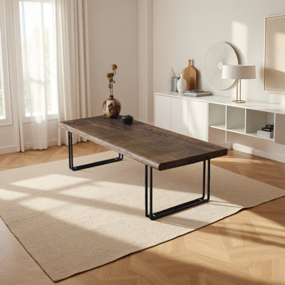 Bureau en pin massif de style simple et moderne